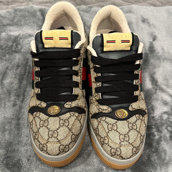 GUCCI | Stripes Monogram Blended Fabrics Street Style Leather Logo - Picture 2 of 7